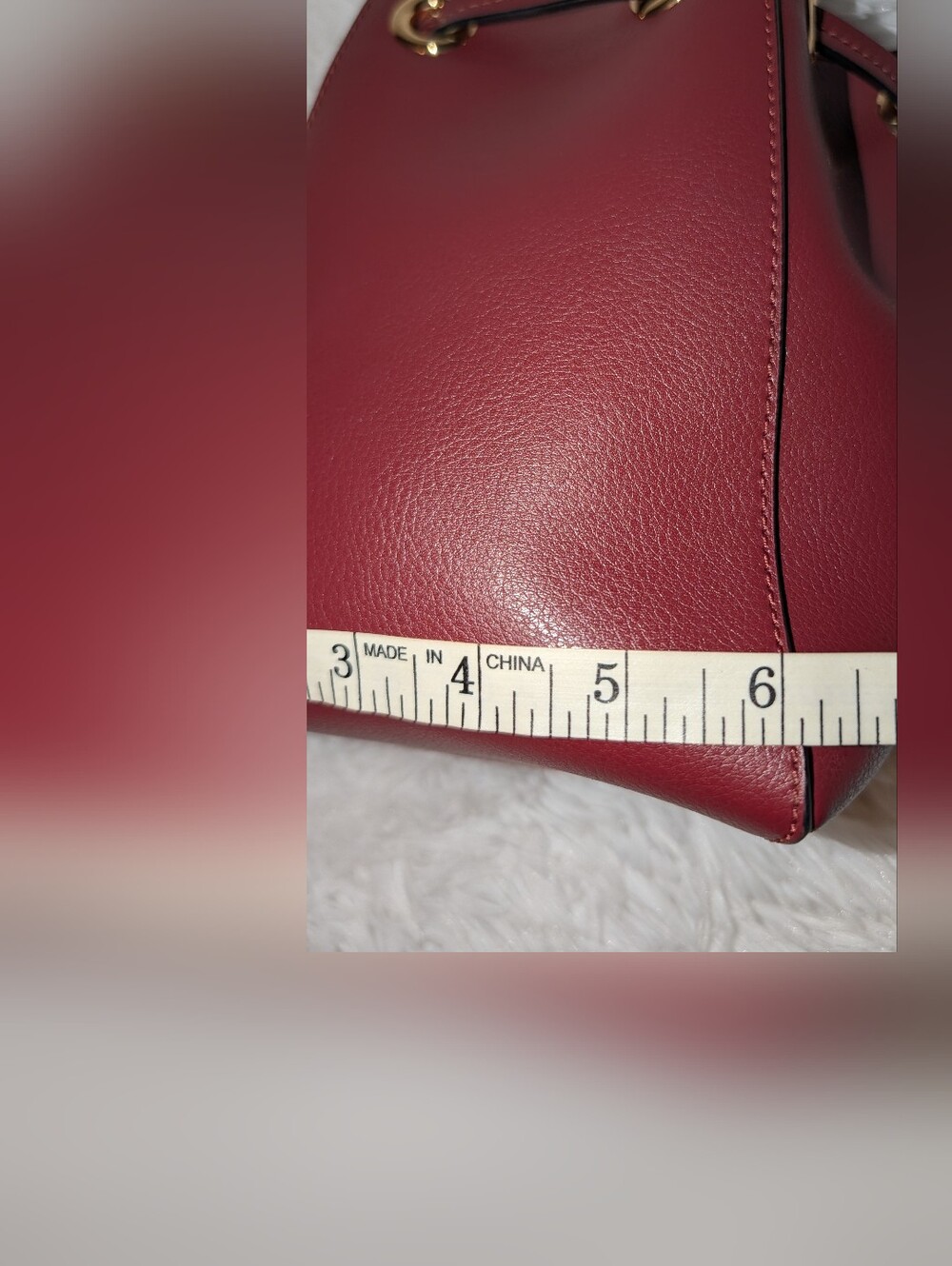 Marc Jacobs The Leather Bucket Bag with Detachable Strap Burgundy EUC - Picture 13 of 15